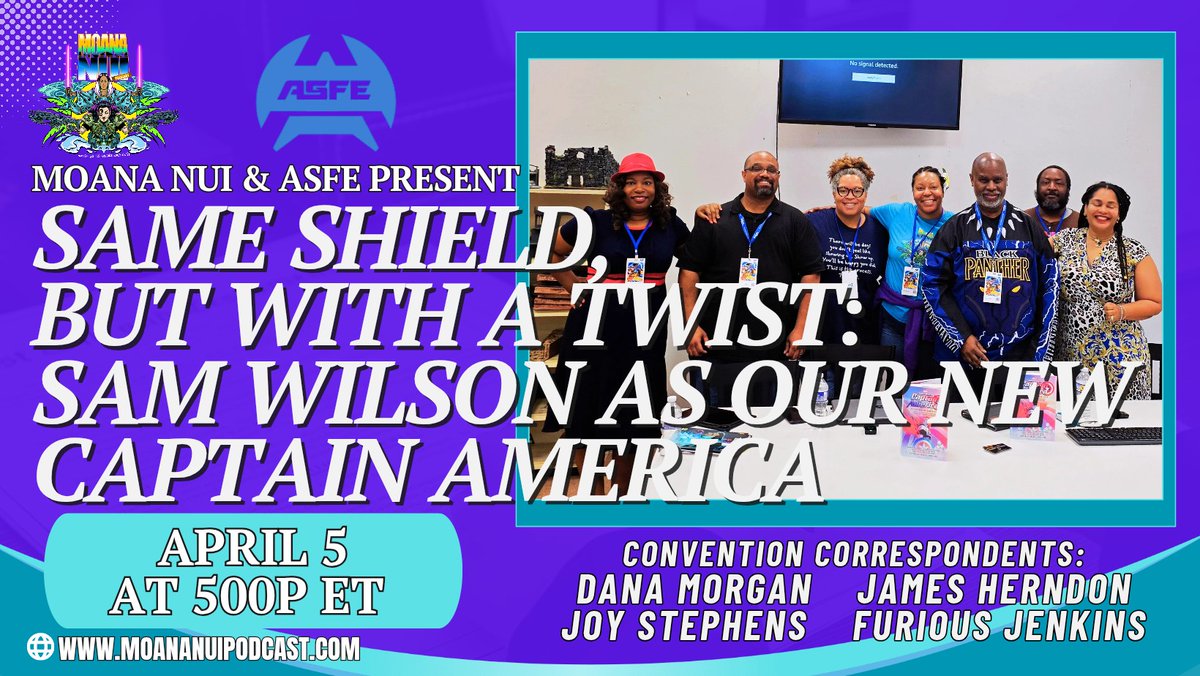 ATLSciFiExpo's tweet photo. Same Shield, but with a Twist: Sam Wilson as Our New Captain 

Facebook: https://t.co/YJYjp6lnC4 
YouTube: https://t.co/6V3pXELVez 

#PressInterview #GuestInterview #Atlanta #ASFE #SciFi #Fantasy #Expo #NorthlakeMall https://t.co/wUhyRFngDO