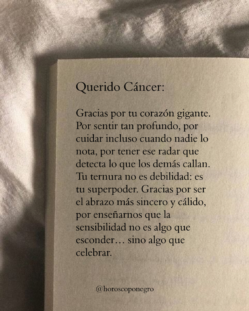 Querido Cáncer... 🖤