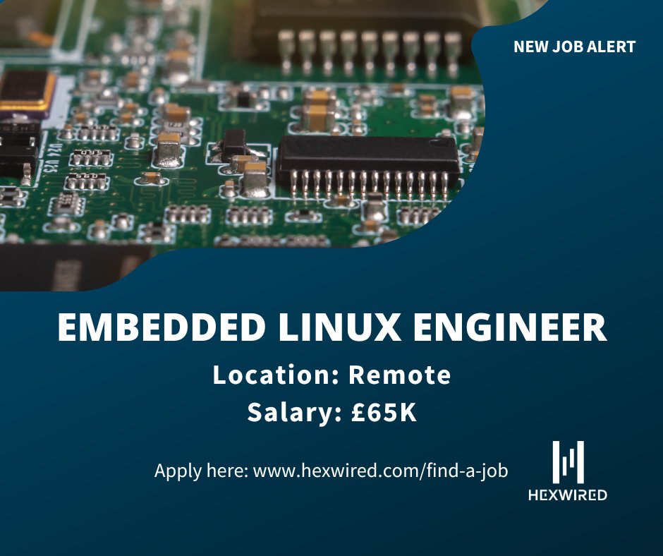 hexwired's tweet image. NEW JOB ALERT: Embedded Linux Engineer💥

Position details:

📛Embedded Linux Engineer
📌Remote
💷 £65K

To apply➡️ ow.ly/Mhrb50VzMLF

#HexwiredRecruitment #EmbeddedLinuxEngineer #RemoteTechjobs #JobOpening #UKJobs #JobSearch #TechHiring #JobVacancy #TechRecruitmentAgency
