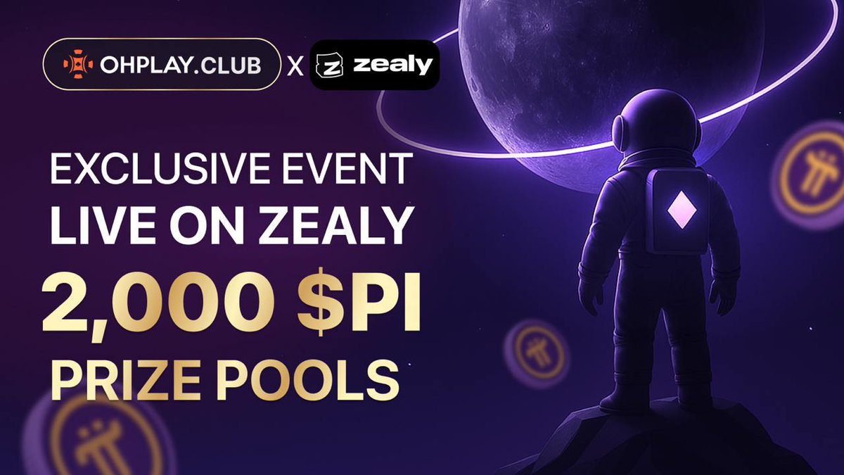 WoodyLightyearx's tweet photo. 🔥 2,000 $Pi Up for Grabs | OhPlay x Zealy

Are you a true Pioneer?
Still holding. Still believing?
Then don’t miss this.

🏆 Complete quests. Climb the ranks. Earn what you deserve.
🗓 April 14–20 (UTC)
💎 No bots. No tricks. Just trust.
💜 Built by and for the Pi community.

👉 Start here: https://t.co/pI2BecfZNL
⏳ Limited-time only – ends April 20!

🎁 Bonus rewards:
– Like + RT + Comment your OhPlay UID to win 100 $Pi (1 lucky winner)
– First 10 users to reach 2,000 points on Zealy get 5 Pi each

Tag 1–3 Pioneers who should see this.

#ad #OhPlay #PiNetwork #ZealyQuest