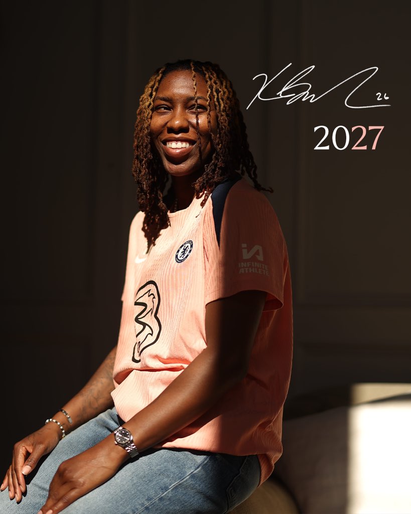 ChelseaFCW's tweet photo. The journey continues. 🫶

Kadeisha Buchanan extends until 2027. ✍️ https://t.co/SZ1LDgQ93m
