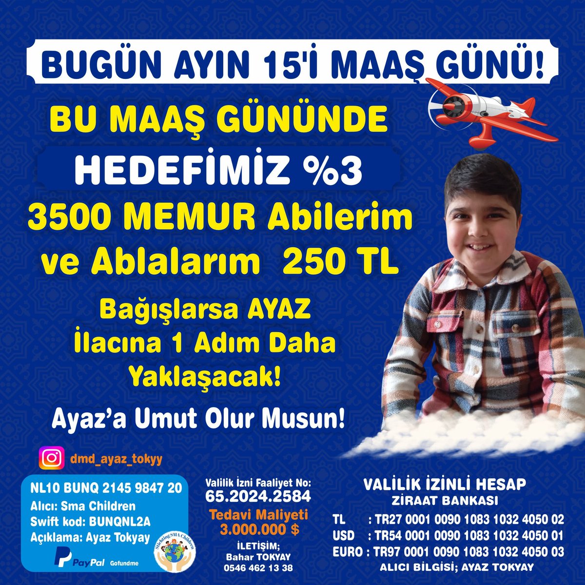 Ayaz bugün onu %3'e taşıyacak memur abi ve ablalarını bekliyor. Lütfen uzattığı eli geri çevirmeyin. 🙏

 #tera #erkenseçim #salı #mülakatmağdurlarıMEBde / Osman Gökçek / Mehmet Ali Erbil / Haydar Baş / Türk'ün Türk'ten / RTÜK