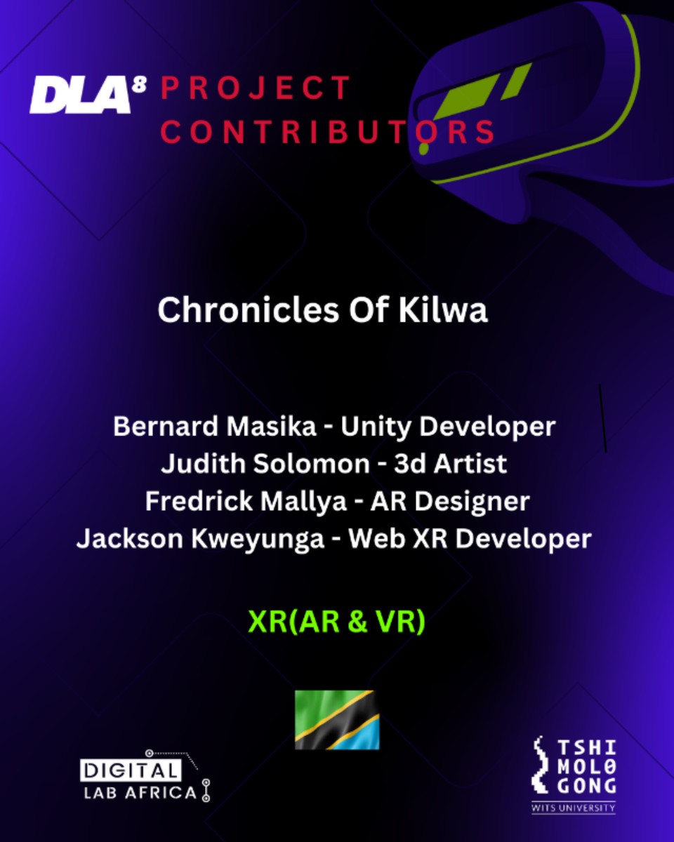 We are excited to announce Alex Mkwizu as the winner of our 2025 Digital Lab Africa Acceleration Program.

#DLAcceleration #Innovation #VR #IMMERSIVE-MEDIA #winners#2025#DLA8#nextgentalent