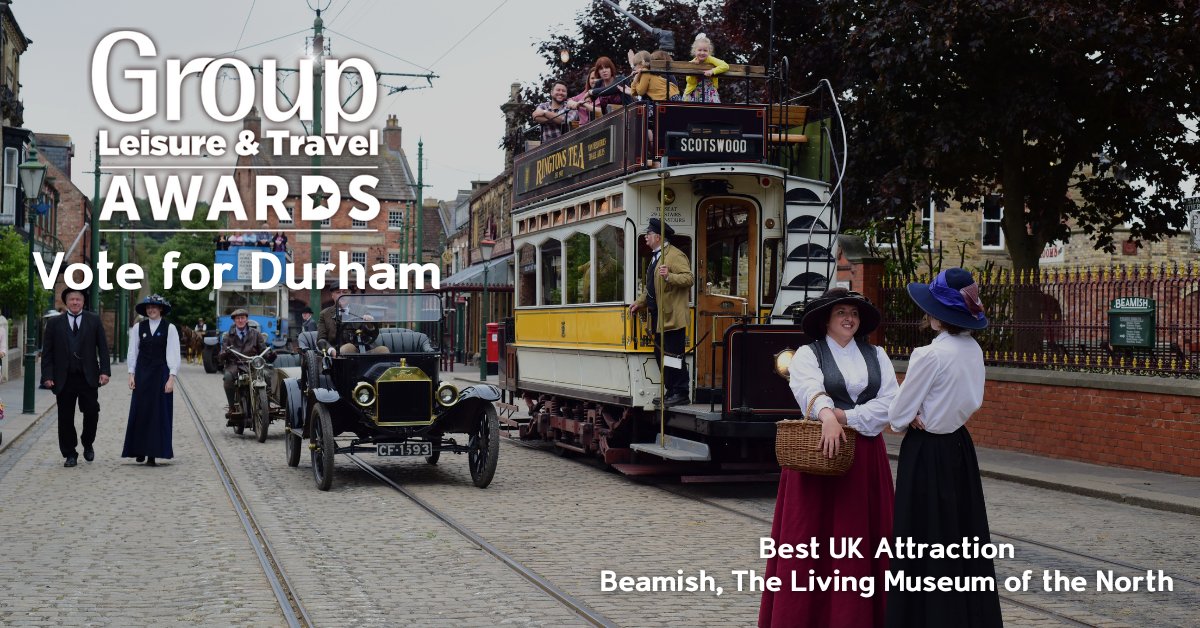 Discover Durham (@discover_durham) on Twitter photo 🏆 <a href="/Beamish_Museum/">Beamish Museum</a> is in the running to be crowned Best UK Attraction at the <a href="/GroupLeisure/">Group Leisure & Travel</a> Awards!
We're delighted that Beamish, alongside other #groupfriendly Durham attractions and events have been shortlisted.
Vote now: groupleisureandtravel.com/awards/vote #VoteDurham #DiscoverDurham 🏆 <a href="/Beamish_Museum/">Beamish Museum</a> is in the running to be crowned Best UK Attraction at the <a href="/GroupLeisure/">Group Leisure & Travel</a> Awards!
We're delighted that Beamish, alongside other #groupfriendly Durham attractions and events have been shortlisted.
Vote now: groupleisureandtravel.com/awards/vote #VoteDurham #DiscoverDurham