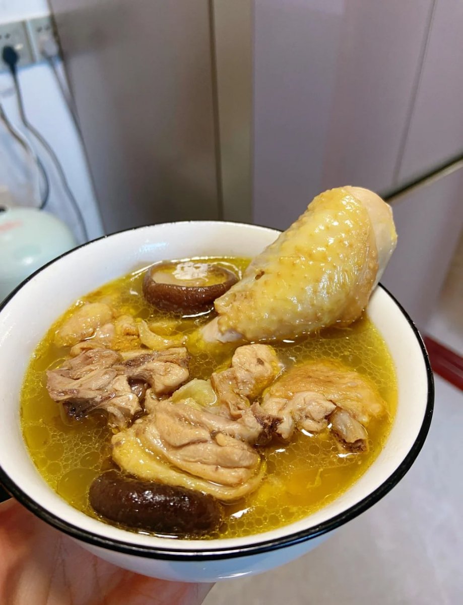 I was sick yesterday, but mom made everything better with her delicious homemade chicken soup