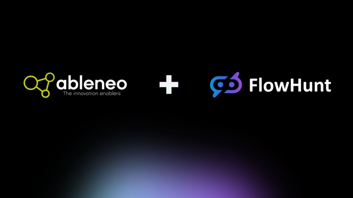 FlowHuntIO's tweet image. 🎙️We’re excited to announce our partnership with ableneo!
By combining our platform and ableneo’s long track record of driving change, we get to deliver AI automation that’s practical, scalable, and fits the needs of enterprise teams.
👉 Read more: flowhunt.io/blog/flowhunt-…