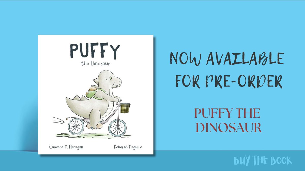 📚 Available now for Pre-Order 📚

Puffy the Dinosaur by Caoimhe M. Flanagan

A powerful rhyming story about finding your voice and embracing who you are.

Beautifully illustrated by Deborah Maguire.

buythebook.ie/puffythedinosa…

#newbook #newbookalert #BookTwitter #irishauthor