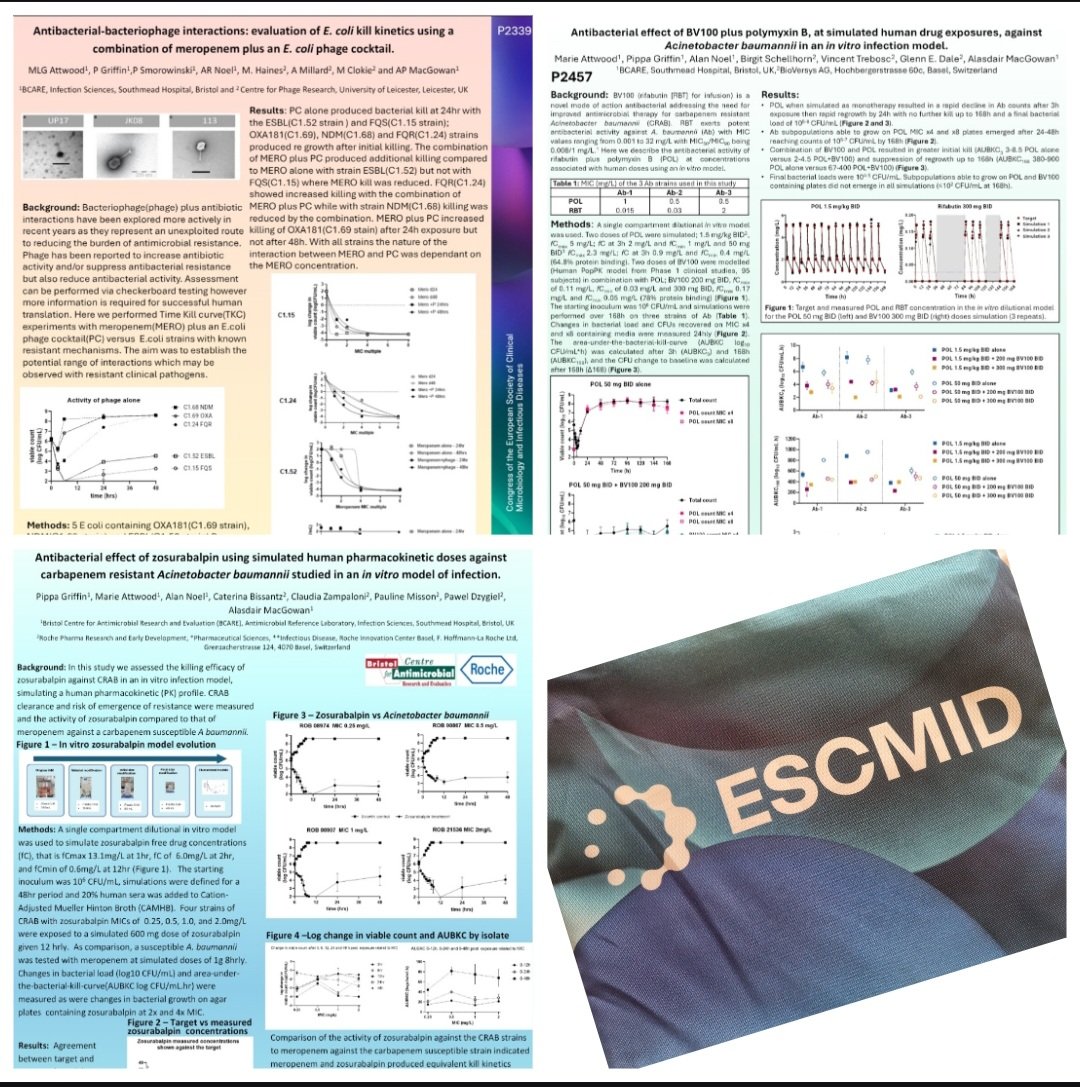 A privilege to present our work from the PKPD lab , NBT NHS Trust Bristol at ESCMID global