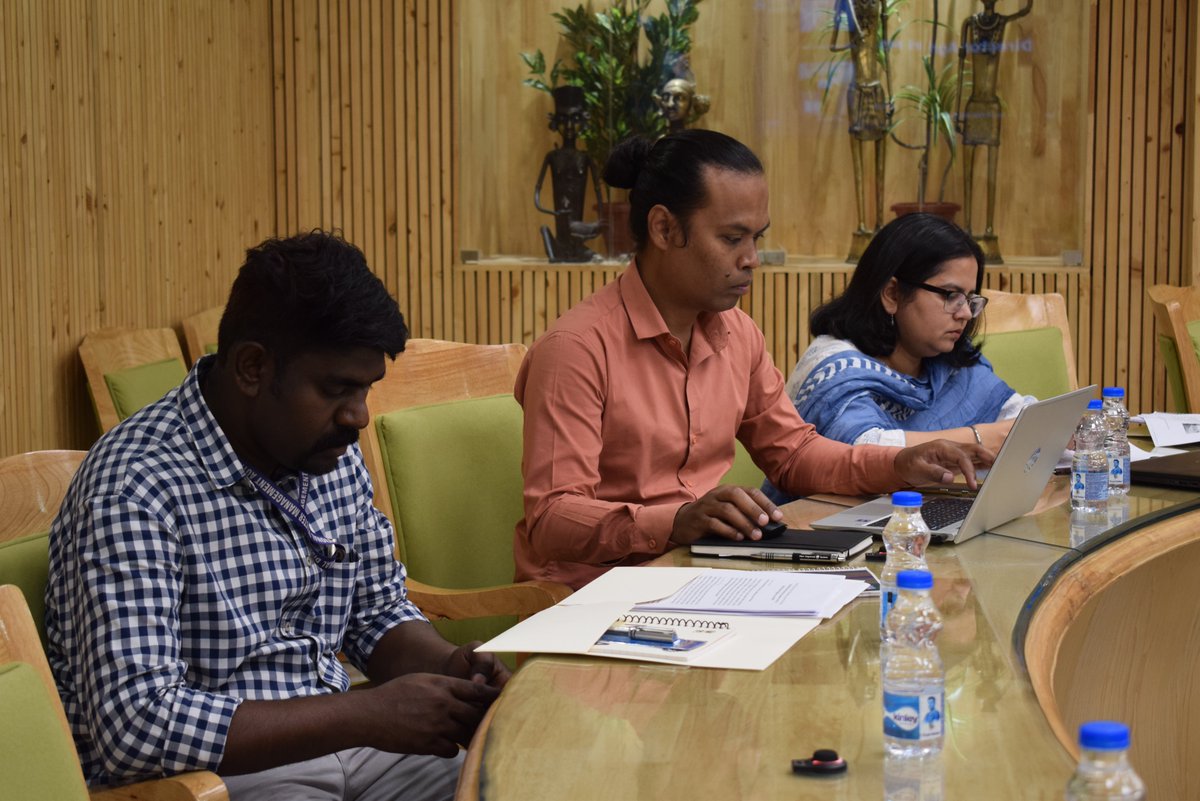 ndmaindia's tweet photo. "Expert insights shape drought mitigation strategies! Dr. Susama Sudhishri (NRAA) & Dr. Shalander Kumar (ICRISAT) contribute to NDMA meeting, with 12 drought-prone states joining online #DroughtMitigation #NDMA #Collaboration" https://t.co/lUtJor67Iv
