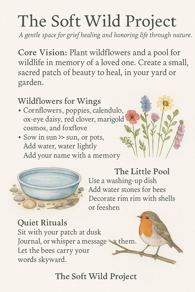 The Soft Wild Project of mine. It's nature based for healing and grief. #Grief #naturecampaign #wildlife