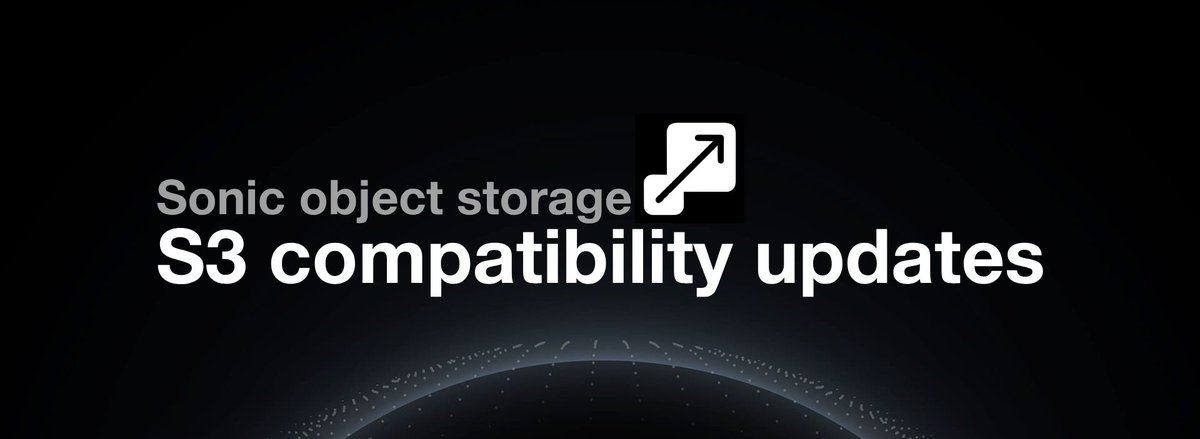 🚀 Sonic Object Storage just got a big S3 compatibility boost. We’ve improved support for virtual-hosted buckets, and now fully support V4 signatures. blog.pushr.io/sonic-object-s…