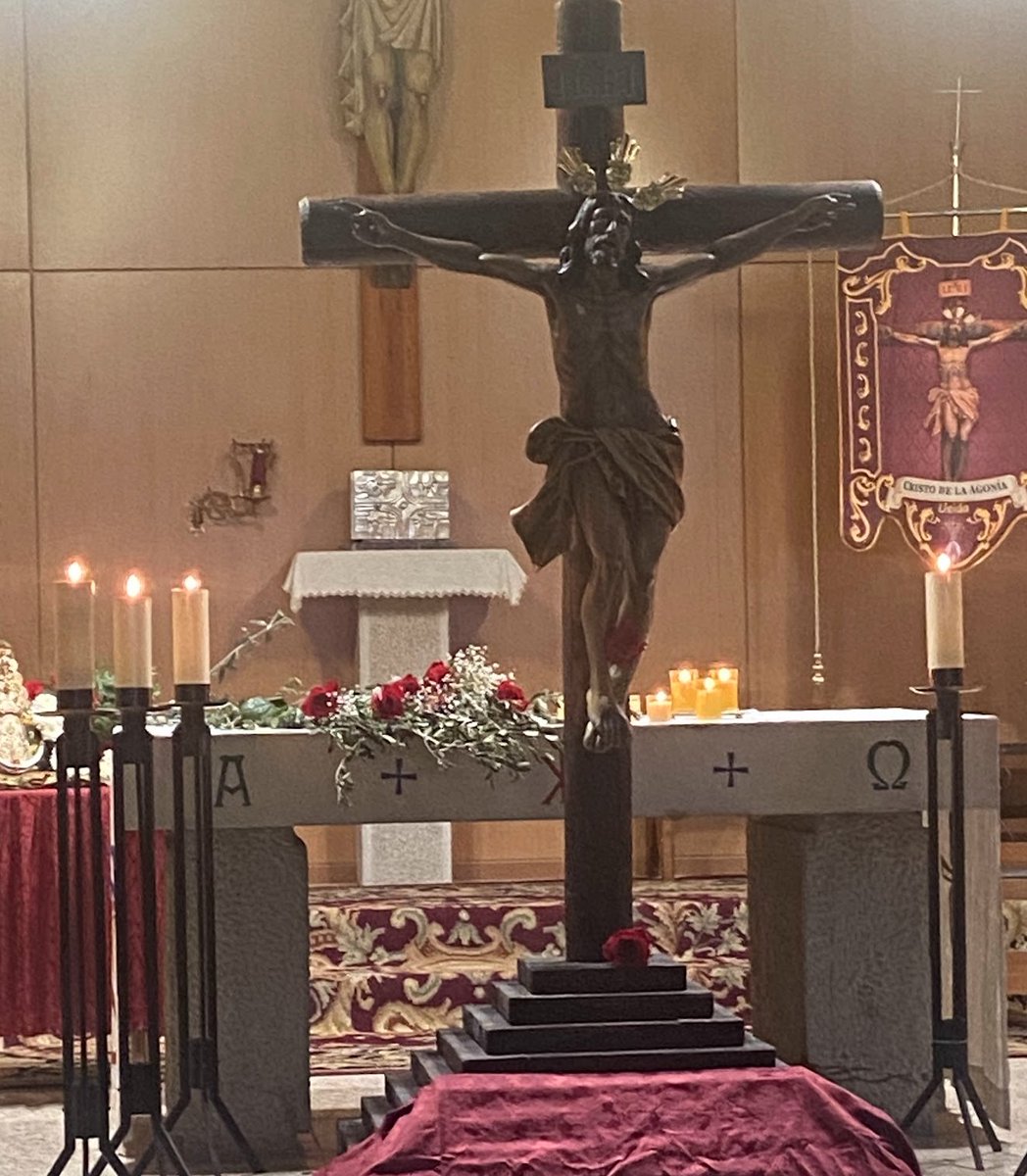 🕯️ Comienza el Triduo al Cristo de la Agonía
La tarde del Lunes Santo 14 de abril, la Cofradía del Cristo de la Agonia dio inicio al Triduo en honor al Cristo de la Agonía con una velada de oración, marcada por el recogimiento, la fe y el silencio. semanasantalleida.com/noticias/2025/…