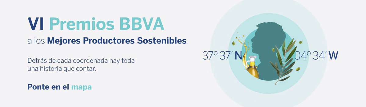 BBVA convoca la 6a edició dels Premis als Millors Productors Sostenibles
📆 Data límit inscripcions: 28 d'abril de 2025
⚠️ Només poden participar productors amb la certificació ecològica i que hagin implementat solucions sostenibles al procés productiu.
🔗bit.ly/4iikteI