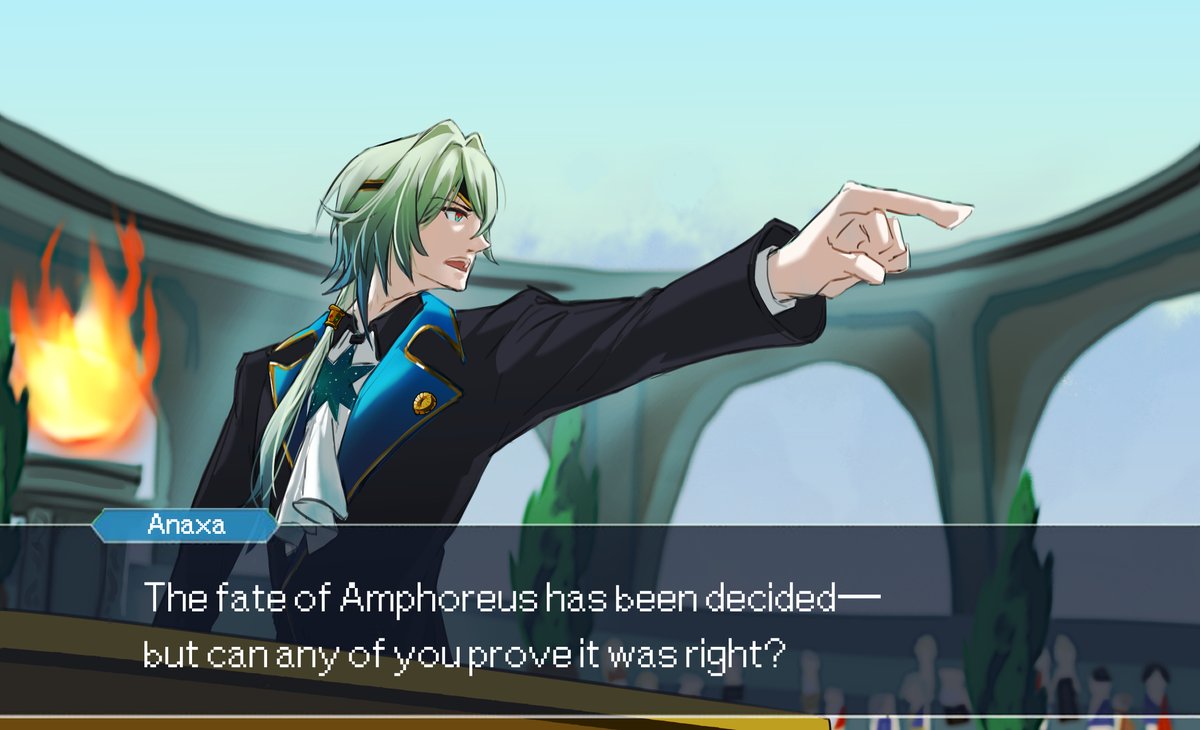 nagisa7648's tweet image. my brain during 3.2:  
Objection! Take that! Hold it! #anaxa