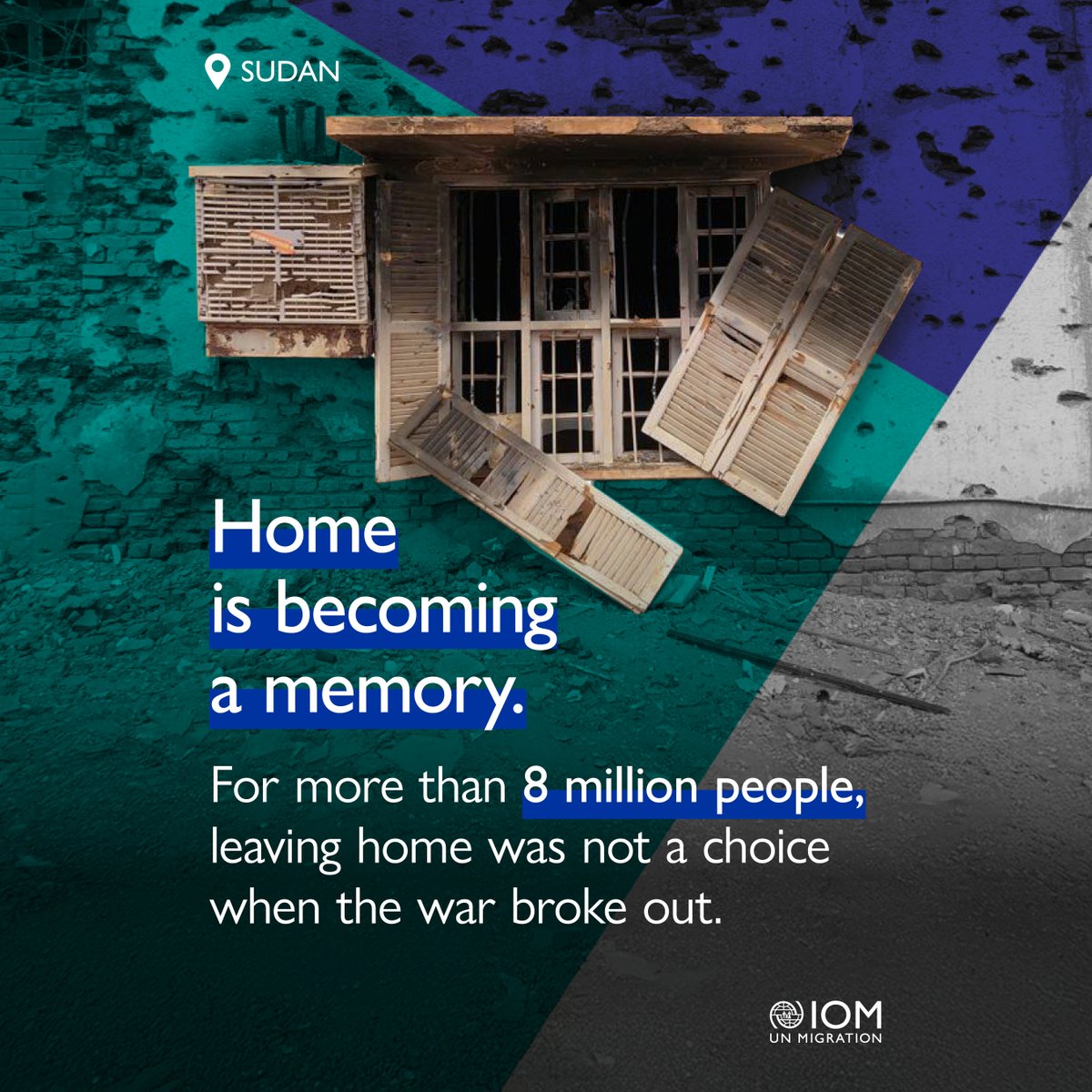 Two years since the war in Sudan began, the crisis continues to displace millions.

Over 11M people are displaced within Sudan, and nearly 4M have fled across borders.

IOM is responding with urgent assistance, but more support is needed. #SudanNeedsUs