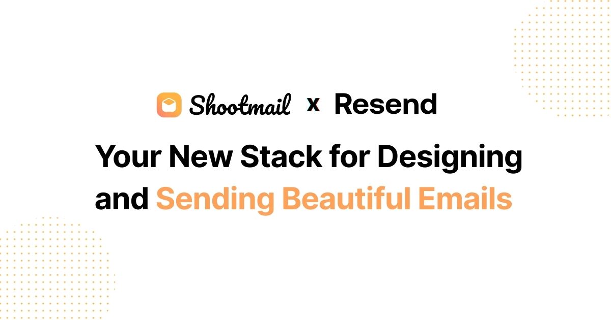 spsbuilds's tweet photo. Published a guide on how to send beautiful emails using @shootmail_  + @resend https://t.co/KfxshvyyFl