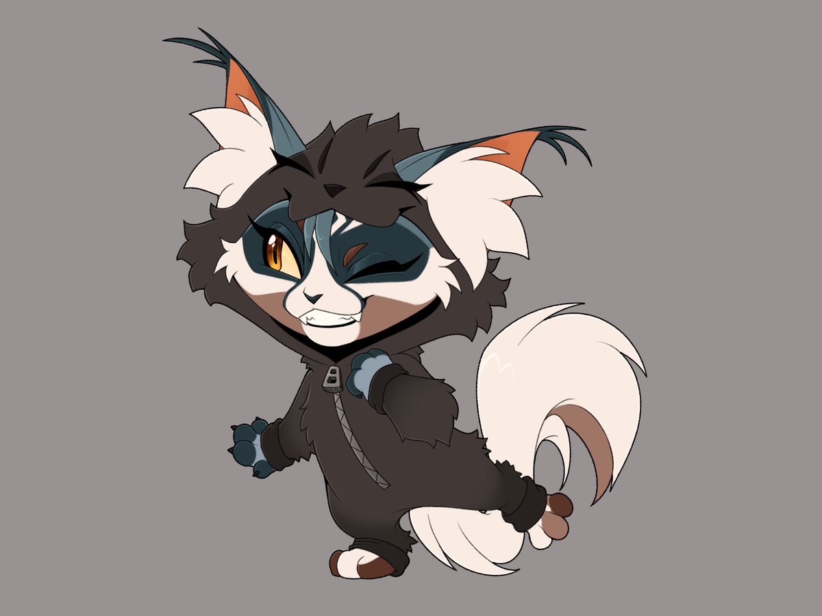 My part of a collab birthday gift for @louixies ✨🫶🏻 Everyone were drawing the characters in character kigurumis, so I ofc had to pick Carrioncall 👀✨
.
.
.
#art #catart #furryart #procreate