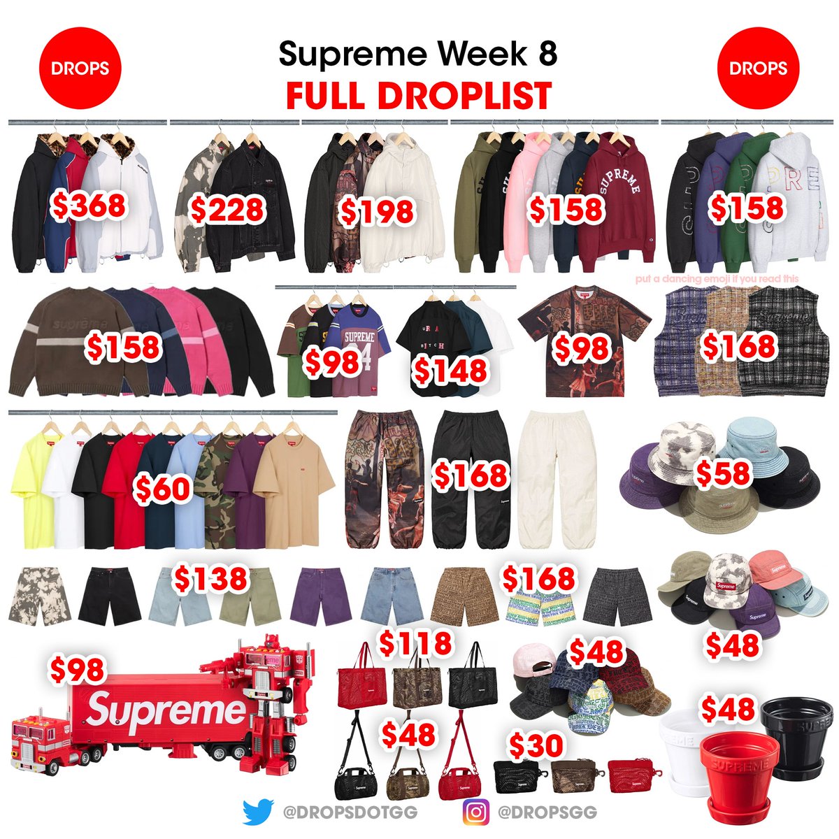 Supreme Drops tweet media