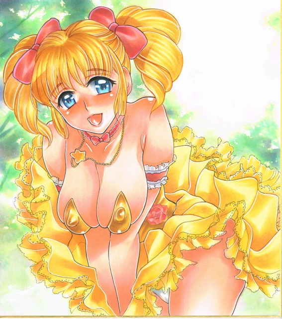 美少女パラダイスGWスペシャルにて
頒布予定の色紙7枚目です。  
『アイドル伝説えり子』より
田村えり子さんです。
 #美少女パラダイスGWスペシャル 
#美少女パラダイス 