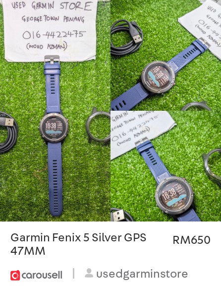 _azm4n_'s tweet photo. Check out 'Garmin Fenix 5 Silver GPS 47MM', available at RM650 on #Carousell: https://t.co/vNAaiLEvA7 https://t.co/Wk7PrJFQhZ