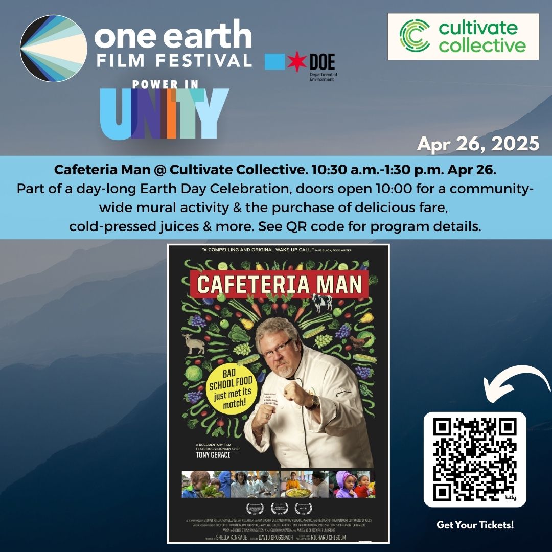 OneEarthFF's tweet photo. π₯π¨βπ³ Cafeteria Man β School lunch just got a radical upgrade.
ποΈ Free: https://t.co/psHQwMjQZF
#CafeteriaMan #OEFF2025 #FoodJustice #ChicagoEvents #CultivateCollective #OneEarthFilmFest #FoodForChange #EatLocal #SchoolLunchReform #EnvironmentalJustice #PowerInUnity https://t.co/Z7evpoMQEt