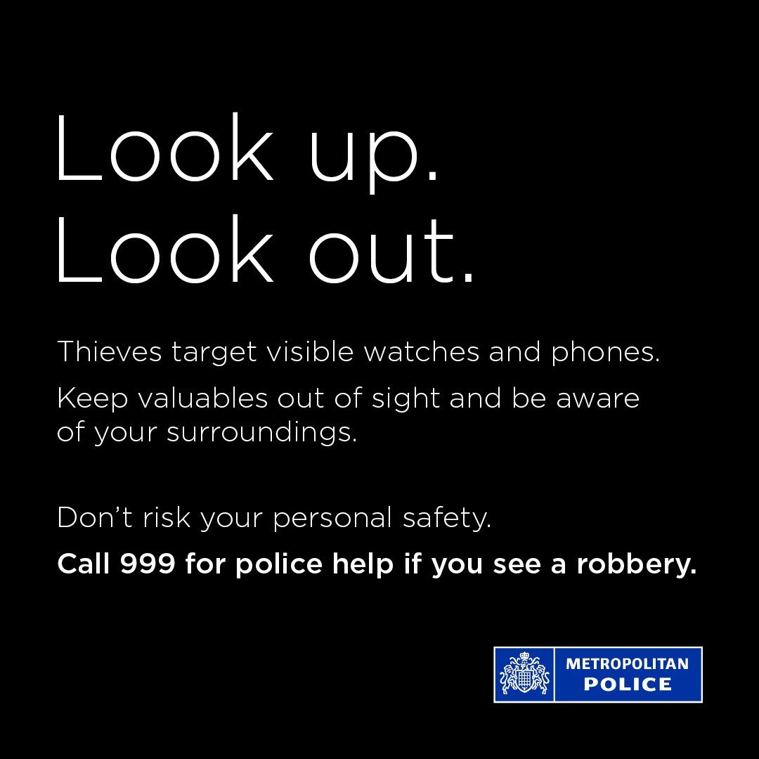 E-bike enabled mobile phone snatches are starting to recur in the Imperial Drive and wider North #Harrow area.

Protect yourself from phone theft by being vigilant, wary of anyone riding an e-bike and following these safety tips:

met.police.uk/cp/crime-preve…

#LookUpLookOut