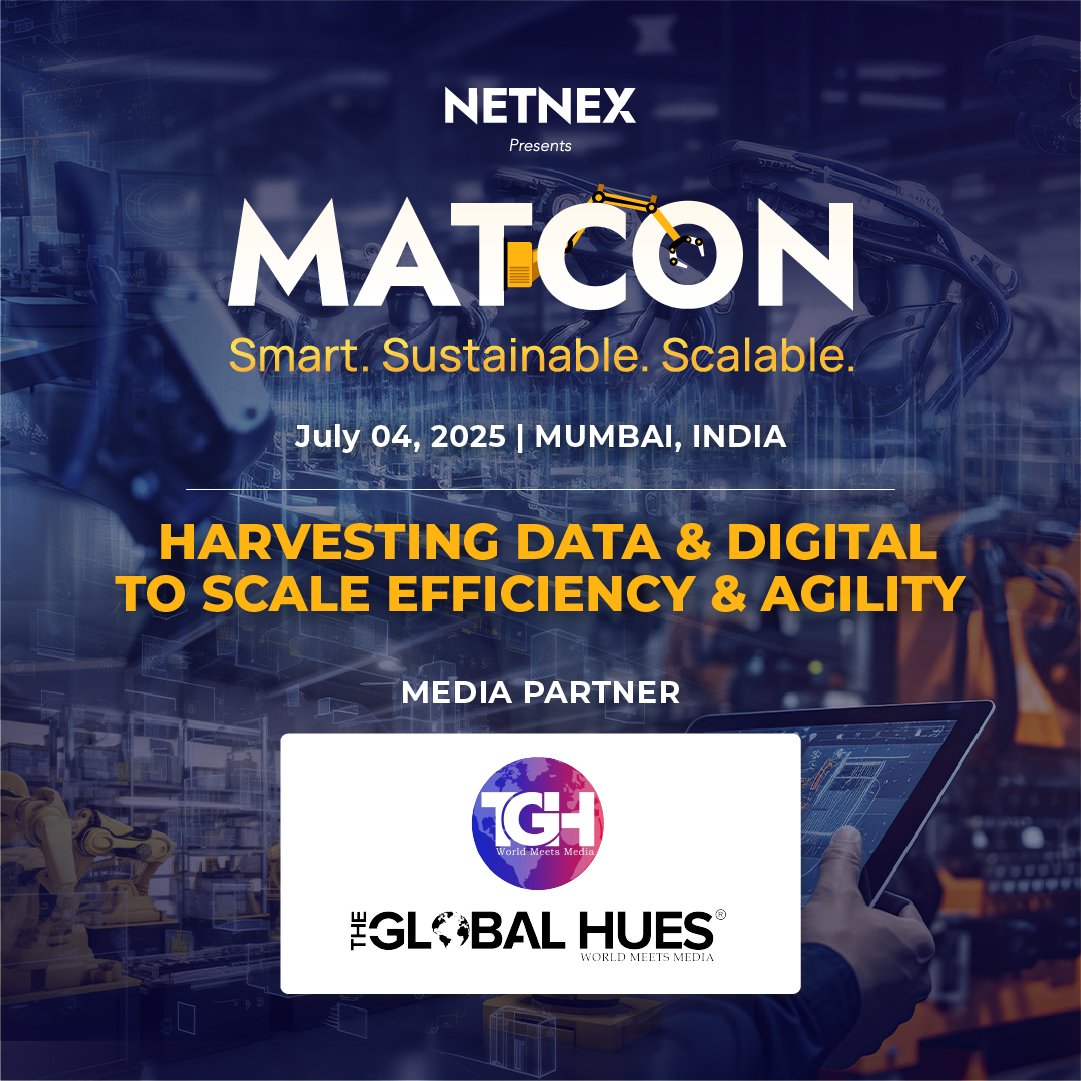 Smart. Sustainable. Scalable.

MATCON 2025 is in response to evolving challenges, bringing together the region’s top data leaders to explore data governance, analytics, and security.

📅 July 4th, 2025 | 📍 Mumbai, India

#MATCON2025 #Manufacturing #technology #NetNex