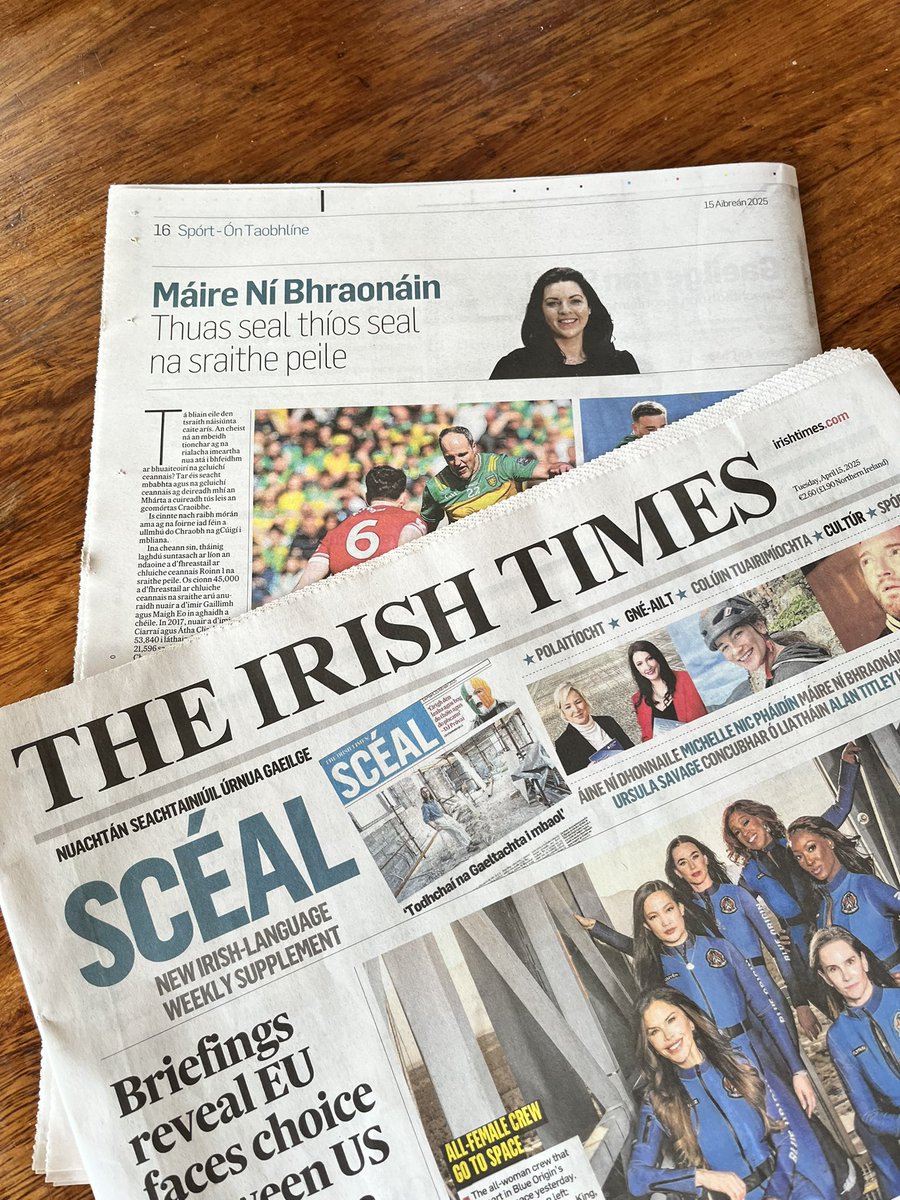Mo cholún spórt do Scéal, nuachtán seachtainiúil úrnua Gaeilge <a href="/IrishTimes/">The Irish Times</a>