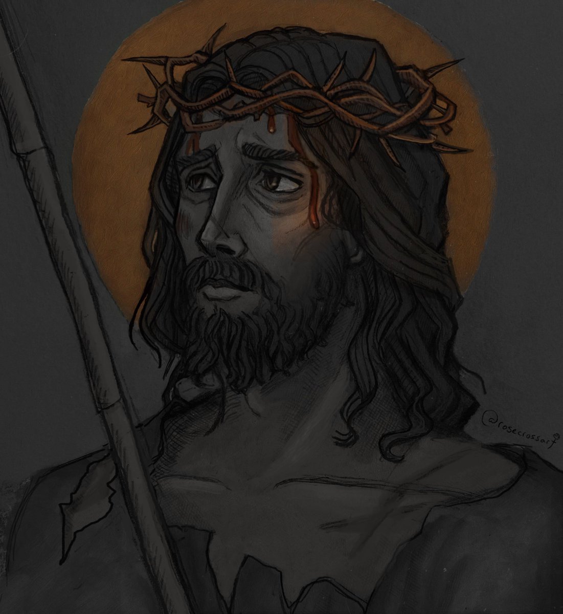 luxangelae's tweet image. it's holy week so that means Jesus posting
