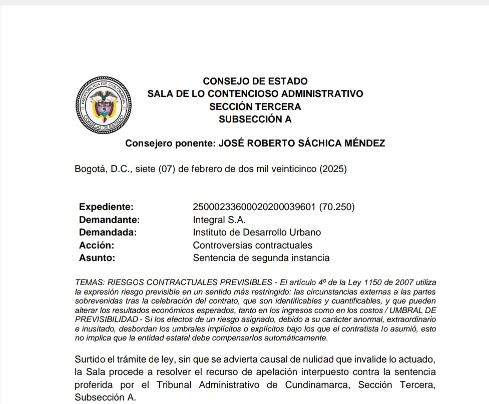 Contratación Estatal: Riesgos contractuales previsibles/La asignación del riesgo de mayor permanencia
drive.google.com/file/d/1iDLYwy…