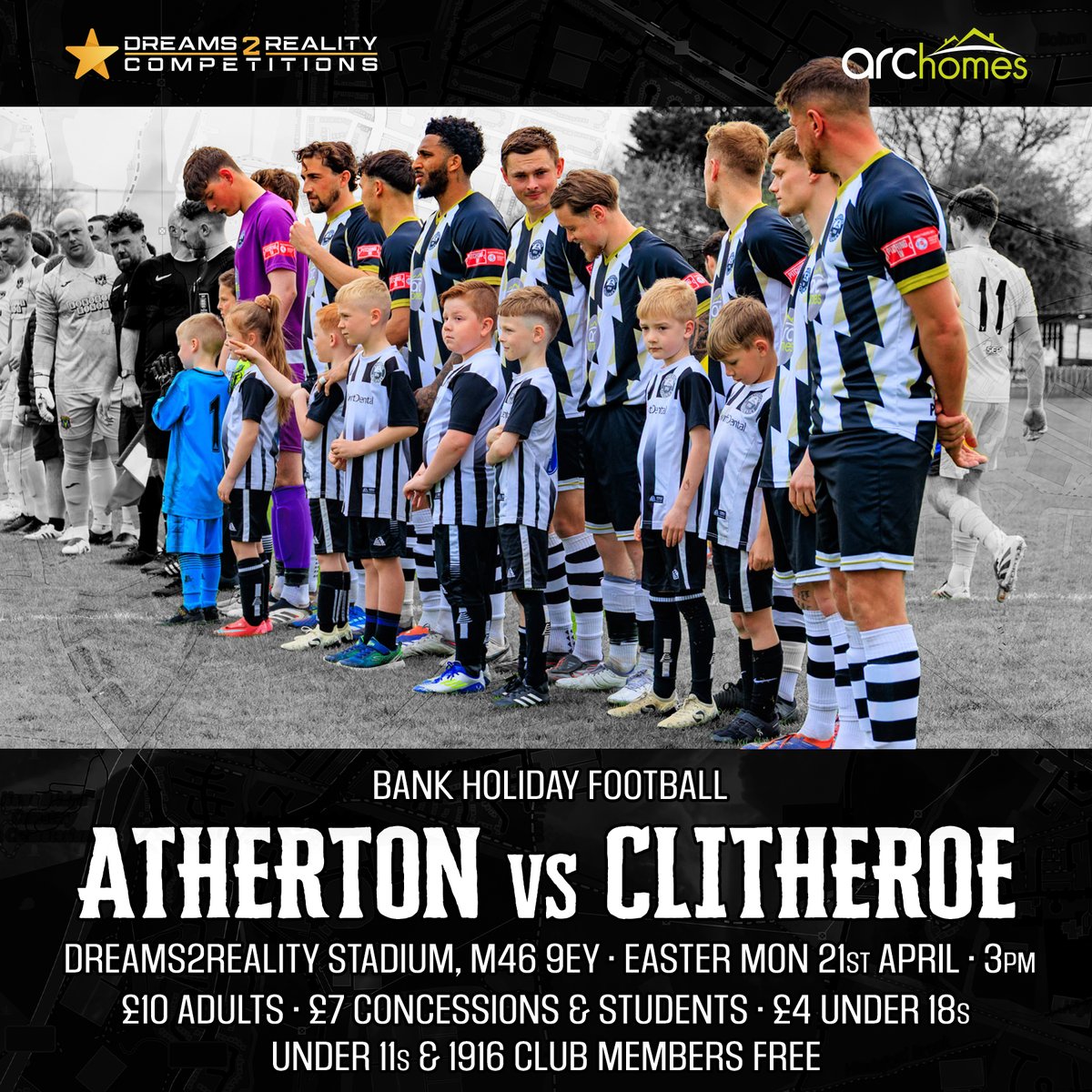 Who fancies a 𝑩𝑨𝑵𝑲 𝑯𝑶𝑳𝑰𝑫𝑨𝒀 double header? 🙌

We travel to Newcastle Town on Saturday, before welcoming Clitheroe for our final home game of the season on Monday! 💥

We've got three games left this season - Come on down and get behind the lads one last time! 🏁