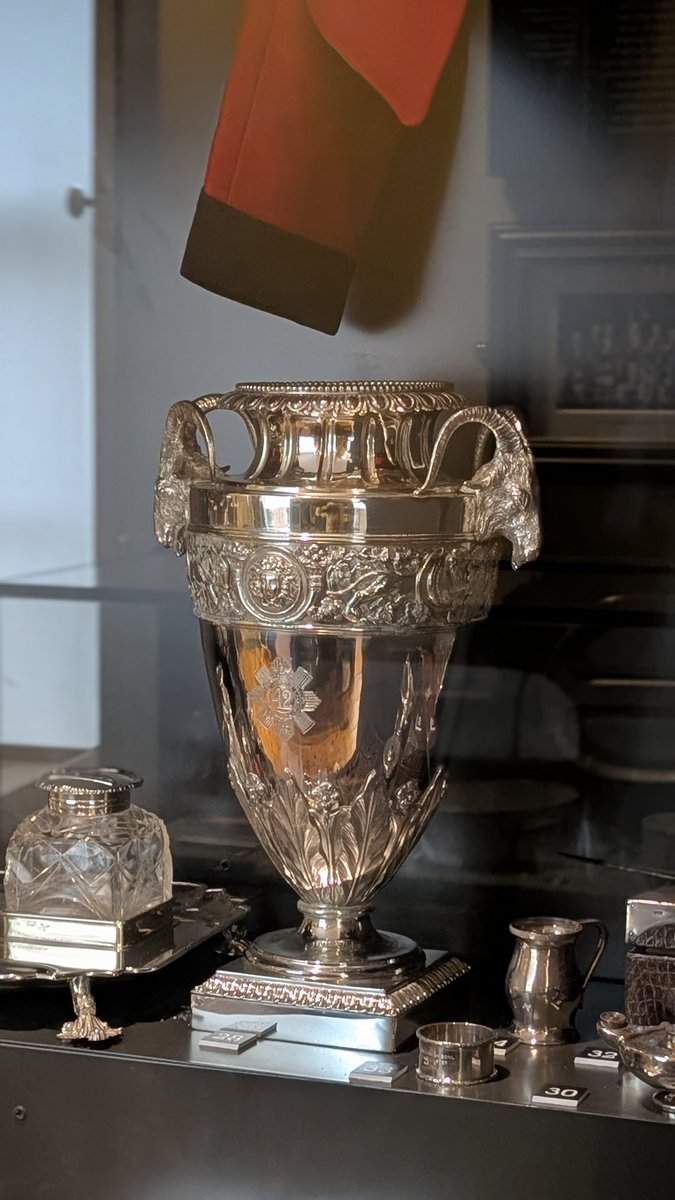 In our Day in the Life gallery you can find this Silver Cup gifted by Lieutenant Colonel F. R. Tarleton DSO to his battalion’s officers upon his retirement in April 1924. 

#TheBlackWatch #History #MilitaryHistory #BWMuseum