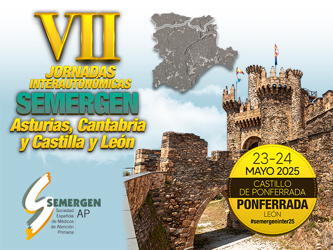 🟠VII Jornadas Interautonómicas SEMERGEN Asturias, Cantabria y Castilla León.
¡Reserva las fechas en el calendario! 📅23 y 24 de Mayo de 2025 en 📍Ponferrada.
ℹ️ Puedes consultar el programa preliminar e inscribirte aquí 👇
f.mtr.cool/rxzohedkfa
<a href="/semergenast/">SEMERGEN ASTURIAS</a> <a href="/SEMERGENCantab1/">SEMERGEN Cantabria</a>