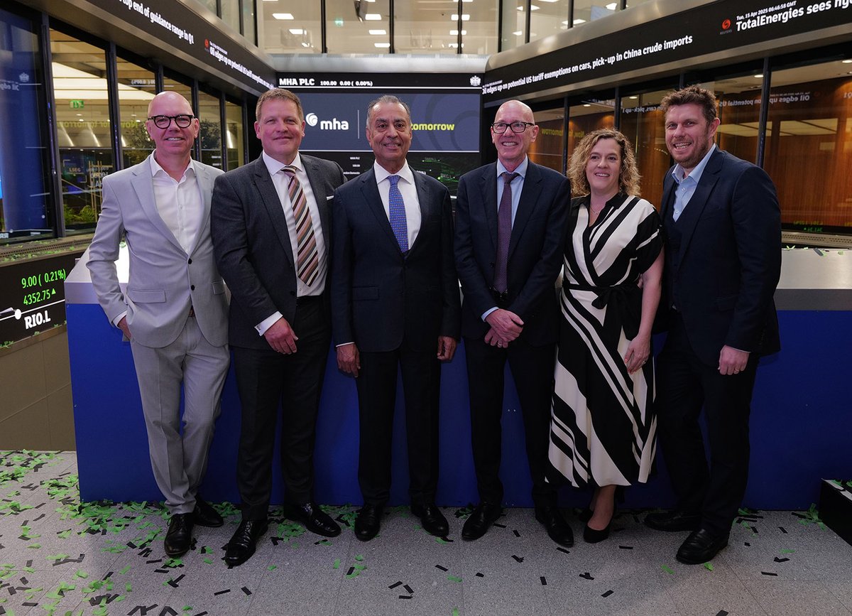 London Stock Exchange (@lseplc) on Twitter photo 🎉 MHA plc, one of the world's leading professional services providers, became the latest company to join AIM this morning, raising an impressive £98m in the process.
Read the welcome story: lseg.group/3Gbh57U
#MarketOpen #AIM #AIM30 <a href="/MooreandSmalley/">MHA Moore & Smalley</a> 🎉 MHA plc, one of the world's leading professional services providers, became the latest company to join AIM this morning, raising an impressive £98m in the process.
Read the welcome story: lseg.group/3Gbh57U
#MarketOpen #AIM #AIM30 <a href="/MooreandSmalley/">MHA Moore & Smalley</a>