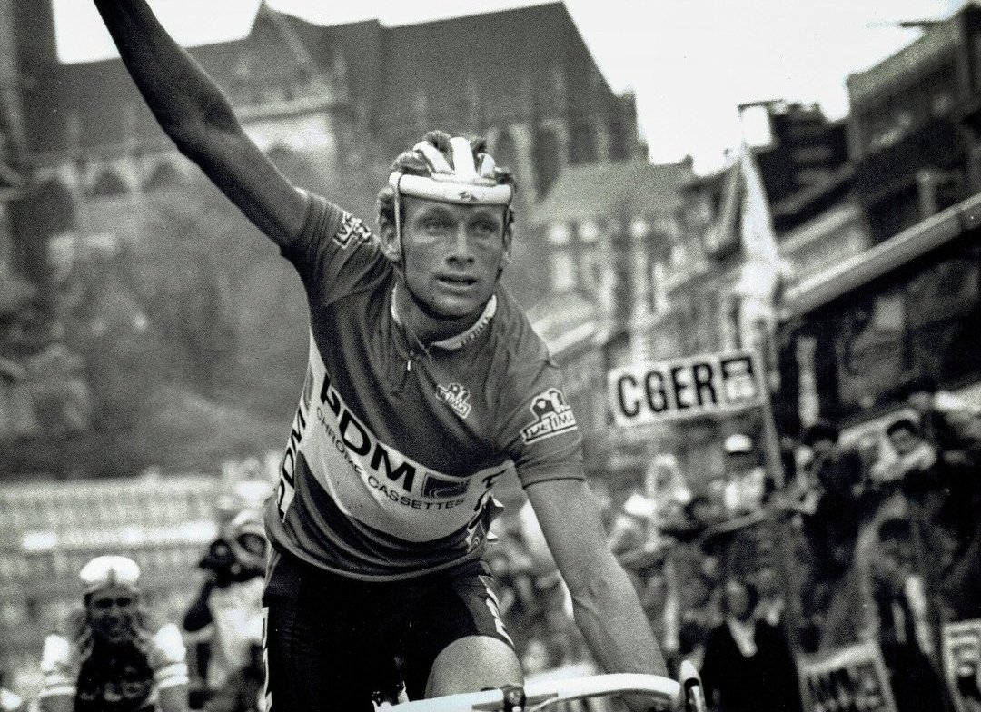 Adri Van Der Poel (Ned) winner of the 1990 Amstel Gold Race.