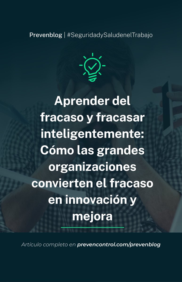 PrevenControl's tweet image. 💥 ¿Y si os dijéramos que fallar puede ser el primer paso para innovar?

En nuestro nuevo artículo en #PrevenBlog os contamos cómo grandes empresas están transformando los errores en aprendizajes reales.

prevencontrol.com/prevenblog/apr…