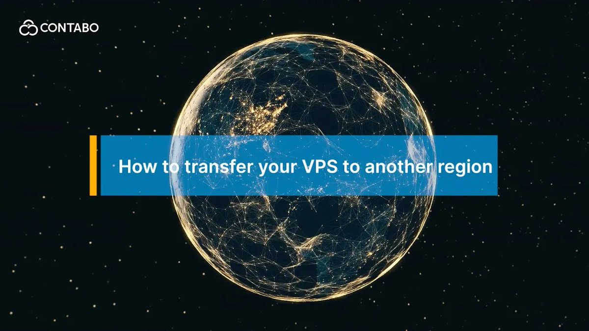 ContaboCom's tweet image. 🔹 Moving your Contabo VPS to a different region?

This quick guide helps you migrate with ease! 

Learn to:
✔️ Deploy &amp;amp; migrate smoothly
✔️ Manage IP &amp;amp; DNS changes
✔️ Transfer data hassle-free

📺 Watch now: ow.ly/jEvR50VktVh

#Contabo #VPSTransfer #ServerMigration