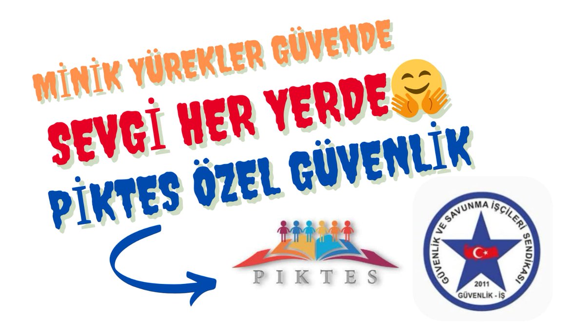 #Piktes
#Piktese kadro haktır.
Piktes Özel Güvenlikleri.
<a href="/Yusuf__Tekin/">Yusuf Tekin</a> <a href="/cengizmete/">Cengiz Mete</a> <a href="/CelileErenOKTEN/">Celile Eren ÖKTEN</a> <a href="/mebhbogm/">MEB Hayat Boyu Öğrenme Genel Müdürlüğü</a> <a href="/chnkvnc/">Cihan KIVANÇ</a> @projepiktesplus <a href="/EUDelegationTur/">AB Türkiye Delegasyonu🇪🇺EU Delegation to Türkiye</a> <a href="/vonderleyen/">Ursula von der Leyen</a> <a href="/tcmeb/">Millî Eğitim Bakanlığı</a> <a href="/RTErdogan/">Recep Tayyip Erdoğan</a> <a href="/dbdevletbahceli/">Devlet Bahçeli</a> <a href="/fahrettinaltun/">Fahrettin Altun</a> <a href="/tcbestepe/">T.C. Cumhurbaşkanlığı</a> <a href="/Akparti/">AK Parti</a> <a href="/Guvenlik_is/">Güvenlik-İş Sendikası</a> <a href="/omercagirici/">Ömer Çağırıcı</a> <a href="/FevziKARATAS/">Fevzi KARATAŞ</a>