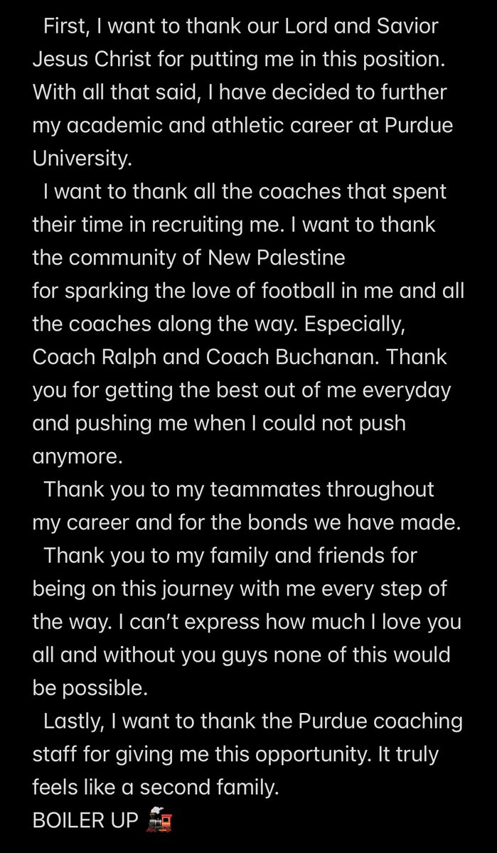 Brock Brownfield (@brockbrownfield) on Twitter photo 1000% committed this is Home. Extremely grateful to have this opportunity! <a href="/BoilerFootball/">Purdue Football</a> <a href="/Coach_Odom/">Barry Odom</a> <a href="/VanceVice/">Coach Vance Vice</a> <a href="/Coach_Henson/">Josh Henson</a> <a href="/NPCoachRalph/">Kyle Ralph</a> <a href="/NPHSDragons/">New Palestine Dragons</a> 1000% committed this is Home. Extremely grateful to have this opportunity! <a href="/BoilerFootball/">Purdue Football</a> <a href="/Coach_Odom/">Barry Odom</a> <a href="/VanceVice/">Coach Vance Vice</a> <a href="/Coach_Henson/">Josh Henson</a> <a href="/NPCoachRalph/">Kyle Ralph</a> <a href="/NPHSDragons/">New Palestine Dragons</a>
