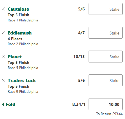 realPunt2Profit's tweet photo. 🇺🇸 Top Finish Acca – Parx Racing (Tonight) 🇺🇸
3 solid shouts Stateside for place/backers 📈🐎
✅ In the mix on recent form
✅ Good draw + pace angles
✅ Ideal for a late-night flutter 🌙
Image with picks below ⬇️
#ParxRacing #HorseRacing #TopFinish #Punt2Profit #USRacing https://t.co/gEHSJ5wuj2