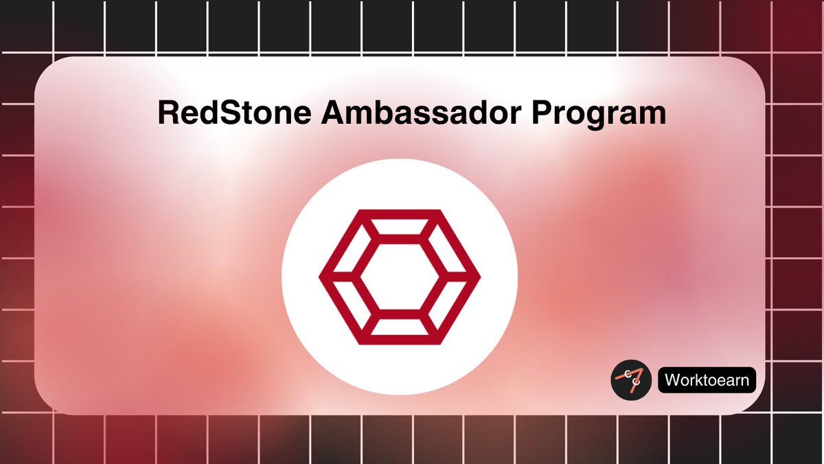 worktoearn_en's tweet photo. RedStone Ambassador Program

Deadline application: 17th April

✨ Earn: $RED tokens

Suitable for everyone to join, from those with no experience -> those with outstanding abilities.

🔭 Looking for:
- Social media ninjas
- Art & visual media creators
- Community managers
- Memes & viral content creators
- Developers

We encourage you to read the full program details here: https://t.co/ZFHhPBf2II

✅ Legit Check: RedStone raised $22.1M from Arrington Capital, IOSG Ventures, The Spartan Group, Coinbase,...

👉 Apply: To apply, open a support ticket on RedStone Discord: https://t.co/Ds2J5IU46N