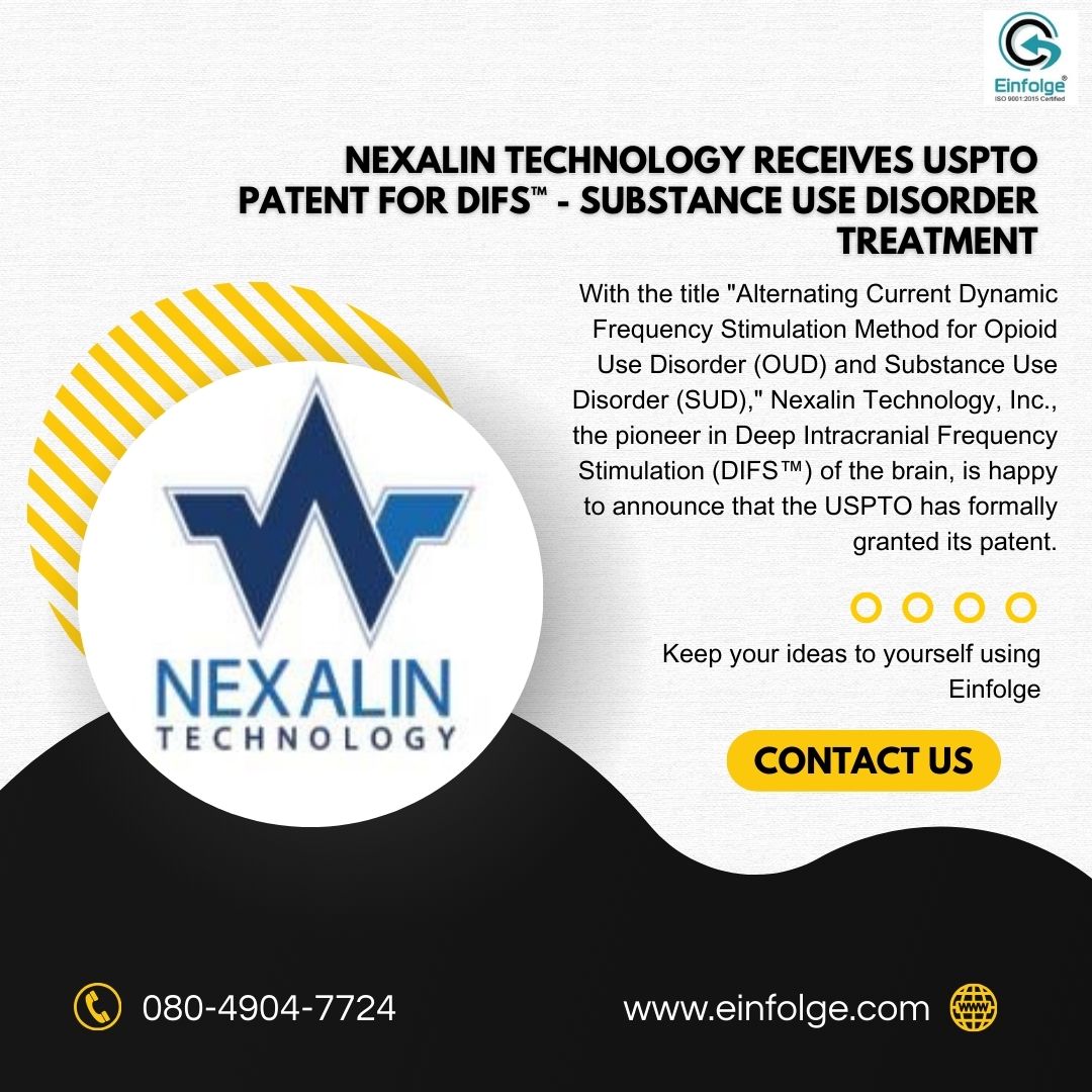 Einfolge's tweet image. Keep your ideas to yourself using #Einfolge
Visit- einfolge.com
#nexalintechnology #USPTO #DIFS™ #SUD #OUD #patentapplications #innovation #patent #patents #patentssearch #patentabilitysearch #noveltysearch #patentinfringement #stateoftheartsearch #priorartsearch