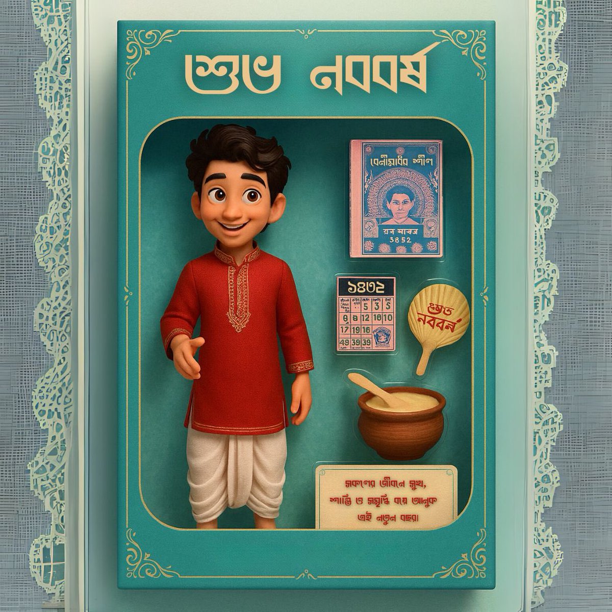 GOURAB_OFFICIAL's tweet photo. নতুন রঙে, 
নতুন ছন্দে ,
এসো শুরু করি নববর্ষের উৎসব |

See Van 💐

 #নবউৎসব #বাঙালিয়ানারছোঁয়া #রঙেরবৈশাখ #BanglaNewYearVibes https://t.co/cMD3mseKqQ