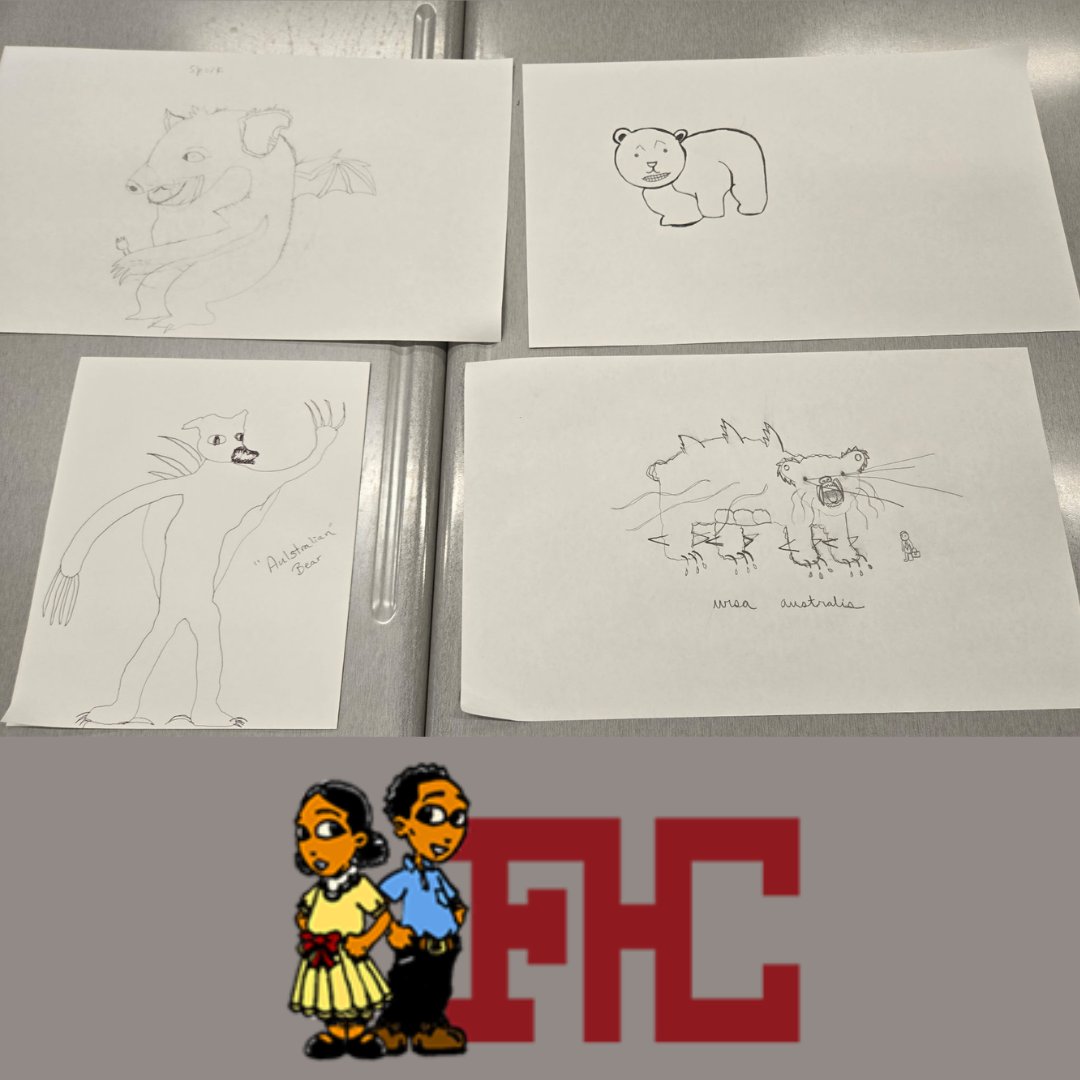 We love when a conversation about identifying fruits vs. vegetables turns into a tangent on students' interpretations of what bears from Australia look like!