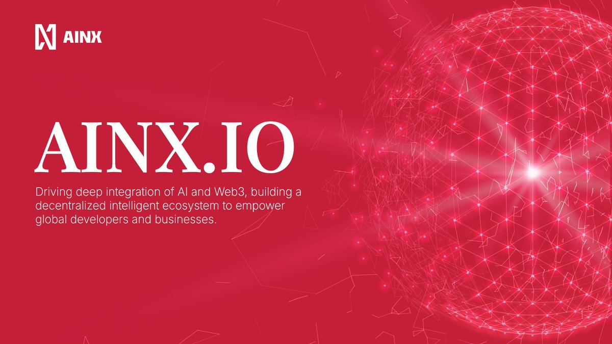 🚀 AINX Early Bird Event is LIVE! 🚀
Join the AINX Discord community now to unlock exclusive early contributor rewards!

🔗 AINX.IO – "Driving the deep integration of AI and Web3, creating a decentralized intelligent ecosystem that empowers developers and