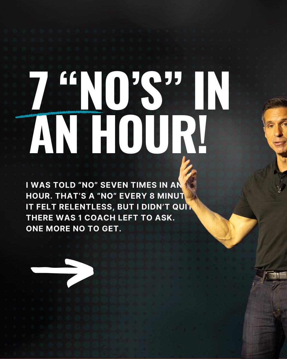 damonwest7's tweet image. Seven 'no's in an hour is hard to swallow. That's one every eight minutes…

Rejection is inevitable, but it's how you bounce back that defines you. Don't let fear and doubt control your story. #BeACoffeeBean #resilience #motivation