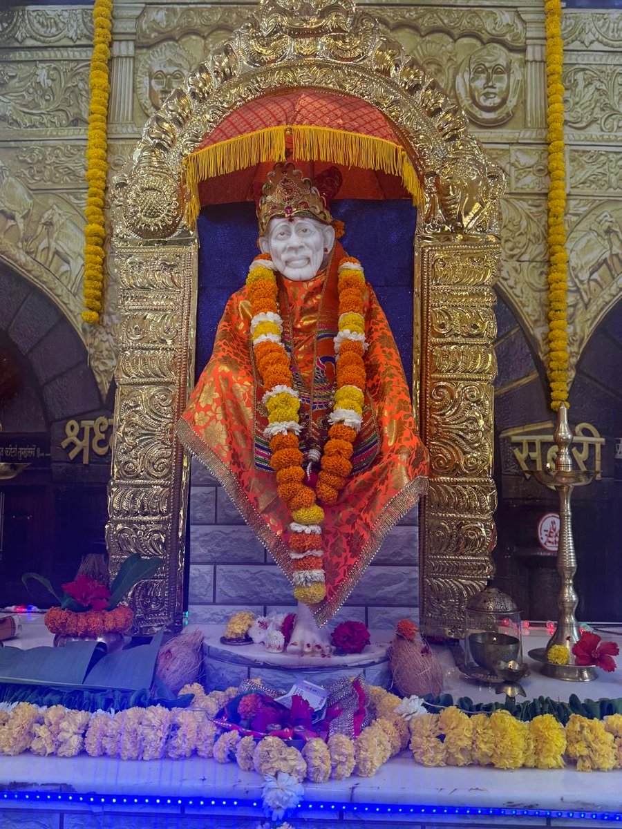 It was first anniversary of Shri Saibaba Temple at Haware Nakshatra project in Palghar, today, the first temple I could built. A very happy day. The idol is true reflection of Shirdi Saibaba. Myself, Nalini and Amar performed Puja and Havan. Had Bhojan Prasad with all.🙏🏻🙏🏻🙏🏻