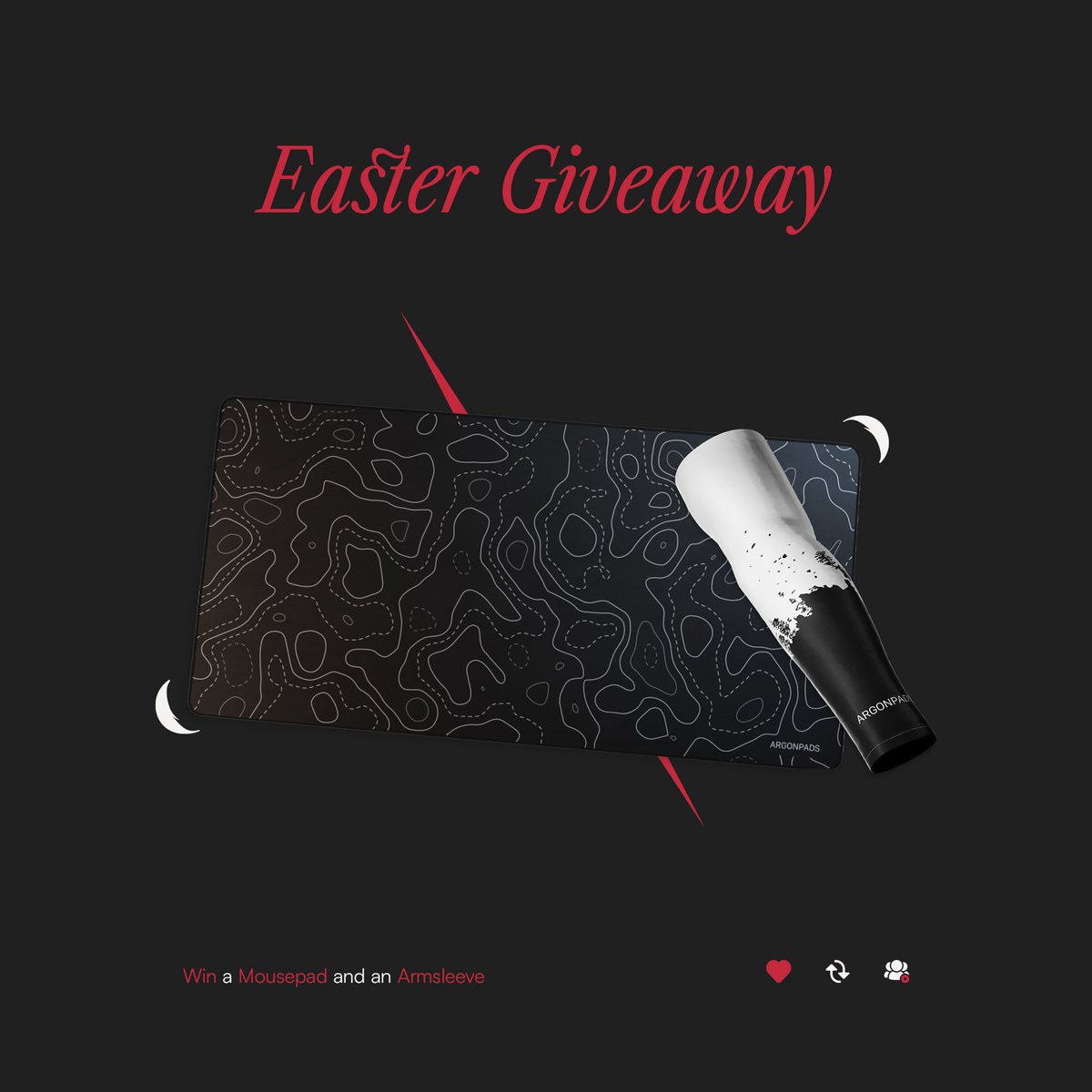 argonpads's tweet image. EASTER GIVEAWAY x ARGONPADS
WIN A MOUSEPAD & SLEEVE BUNDLE
- Follow @argonpads
- Retweet this post
- Tag a friend who needs a new mousepad
Ends in 72 hours. Good luck! 🍀