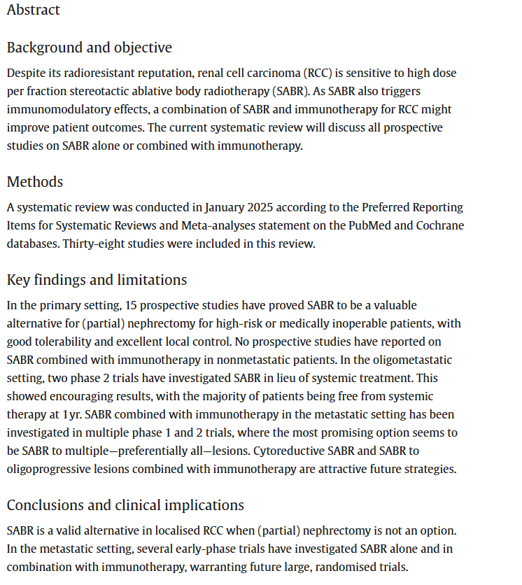 Toni Choueiri, MD (@drchoueiri) on Twitter photo I enjoyed his collaboration led by <a href="/NoraSundahl/">Nora Sundahl</a> & <a href="/_ShankarSiva/">Shankar Siva</a> with many friends and colleagues in the field, published <a href="/EUplatinum/">European Urology</a> cc: <a href="/DanaFarber_GU/">Dana-Farber Lank Center for Genitourinary Oncology</a> <a href="/DanaFarber_GU/">Dana-Farber Lank Center for Genitourinary Oncology</a> <a href="/DrRanaMcKay/">Rana McKay, MD, FASCO</a> <a href="/AlbigesL/">Laurence Albiges</a> <a href="/ChadTangMD/">Chad Tang, MD</a>
sciencedirect.com/science/articl… I enjoyed his collaboration led by <a href="/NoraSundahl/">Nora Sundahl</a> & <a href="/_ShankarSiva/">Shankar Siva</a> with many friends and colleagues in the field, published <a href="/EUplatinum/">European Urology</a> cc: <a href="/DanaFarber_GU/">Dana-Farber Lank Center for Genitourinary Oncology</a> <a href="/DanaFarber_GU/">Dana-Farber Lank Center for Genitourinary Oncology</a> <a href="/DrRanaMcKay/">Rana McKay, MD, FASCO</a> <a href="/AlbigesL/">Laurence Albiges</a> <a href="/ChadTangMD/">Chad Tang, MD</a>
sciencedirect.com/science/articl…
