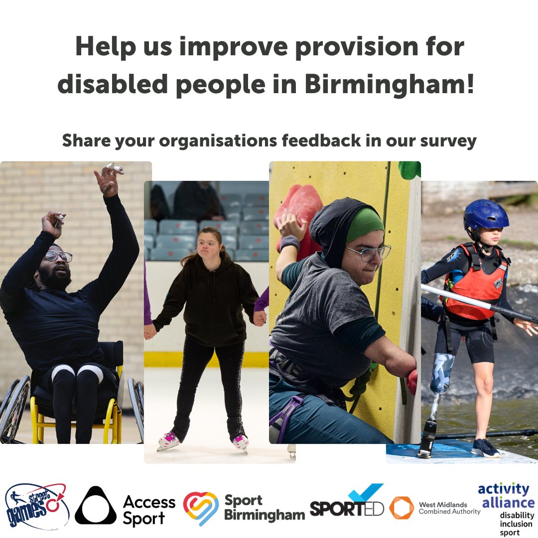 There's still time to shape the future of provision for disabled people in Birmingham 👇 

Complete the survey here: afx.one/007be732

If you complete the survey, you could win free places on a Disability Awareness Course or a £50 Amazon voucher!